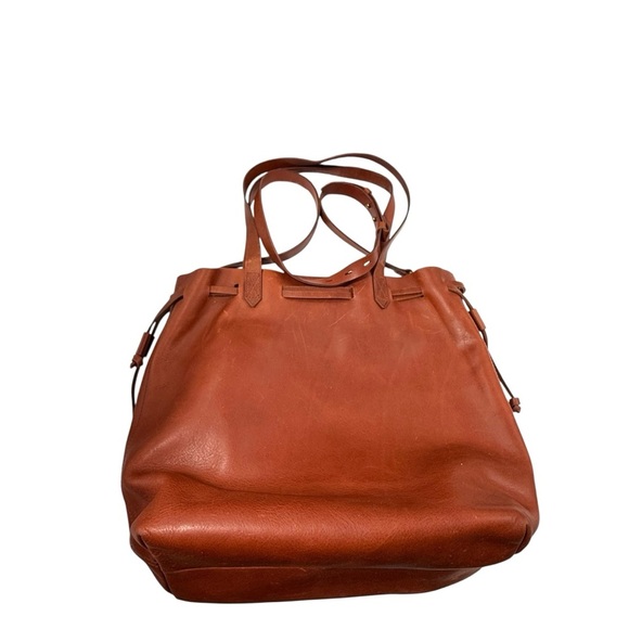 Madewell The Medium Drawstring Transport Tote bucket bag crossbody new with tags - Picture 7 of 8